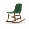 Normann Copenhagen Normann Rocking Walnut Schaukelstuhl Textil-gepolstert Remix - H 73 X B 47 X T 67 Cm - Green - 982 -Leitmotiv Shop unnamed file 1900