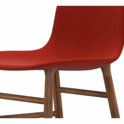 Normann Copenhagen Normann Rocking Walnut Schaukelstuhl Textil-gepolstert Remix - H 73 X B 47 X T 67 Cm - Red 643 -Leitmotiv Shop unnamed file 1908