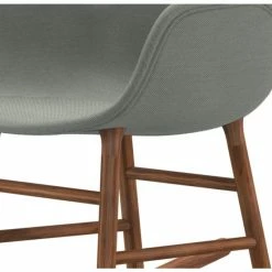 Normann Copenhagen Normann Rocking Walnut Schaukelstuhl Textil-gepolstert Steelcut - H 73 X B 56 X T 67 Cm - Grey 113 -Leitmotiv Shop unnamed file 1947