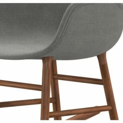 Normann Copenhagen Normann Rocking Walnut Schaukelstuhl Textil-gepolstert Remix - H 73 X B 56 X T 67 Cm - Grey 123 -Leitmotiv Shop unnamed file 1965