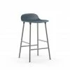 Normann Copenhagen Form Barstuhl Chrome - Sitzhöhe 65 Cm - B 43 X T 43 Cm - Blue