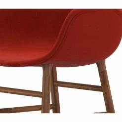 Normann Copenhagen Normann Rocking Walnut Schaukelstuhl Textil-gepolstert Remix - H 73 X B 56 X T 67 Cm - Red 643 -Leitmotiv Shop unnamed file 1984