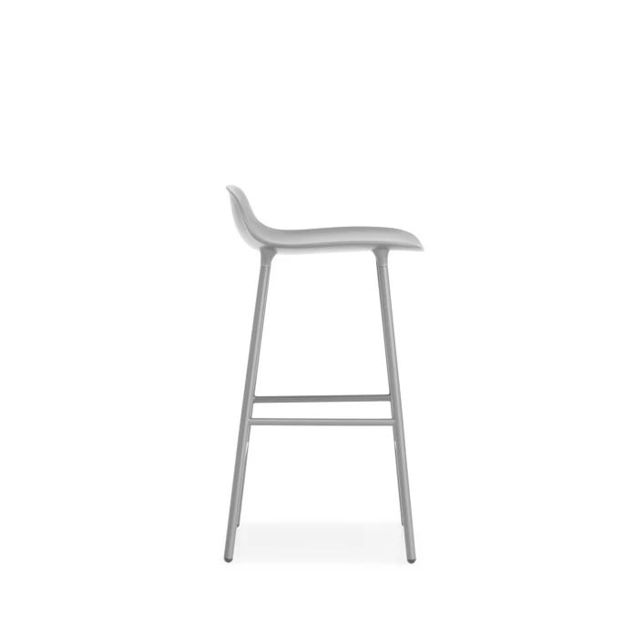 Normann Copenhagen Form Barstuhl Steel - Sitzhöhe 65 Cm - B 43 X T 43 Cm - Grey 4 Normann Copenhagen Form Barstuhl Steel - Sitzhöhe 65 Cm - B 43 X T 43 Cm - Grey – Bild 2