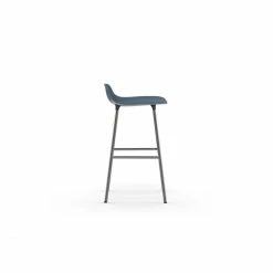 Normann Copenhagen Form Barstuhl Chrome - Sitzhöhe 65 Cm - B 43 X T 43 Cm - Blue -Leitmotiv Shop unnamed file 200