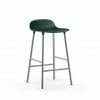 Normann Copenhagen Form Barstuhl Chrome - Sitzhöhe 65 Cm - B 43 X T 43 Cm - Green