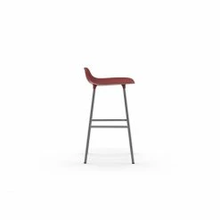 Normann Copenhagen Form Barstuhl Chrome - Sitzhöhe 65 Cm - B 43 X T 43 Cm - Red -Leitmotiv Shop unnamed file 208