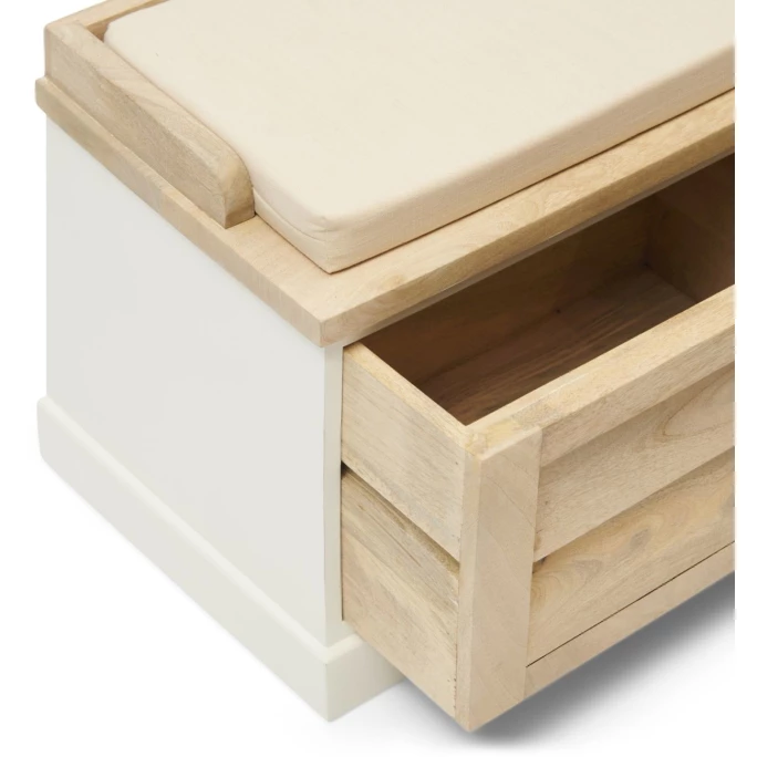 Riviera Maison Rivièra Maison Pacifica Sitzbank Mit Aufbewahrung - 110x40x48 Cm - Nature 5 Riviera Maison Rivièra Maison Pacifica Sitzbank Mit Aufbewahrung - 110x40x48 Cm - Nature – Bild 3