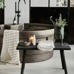 House Doctor Nadi Bank - 81x38x43 Cm - Schwarz -Leitmotiv Shop unnamed file 2151