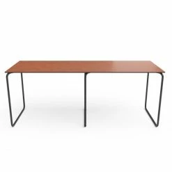 Lind DNA Bench Bull Bank - 112x38x44 Cm - Cognac
