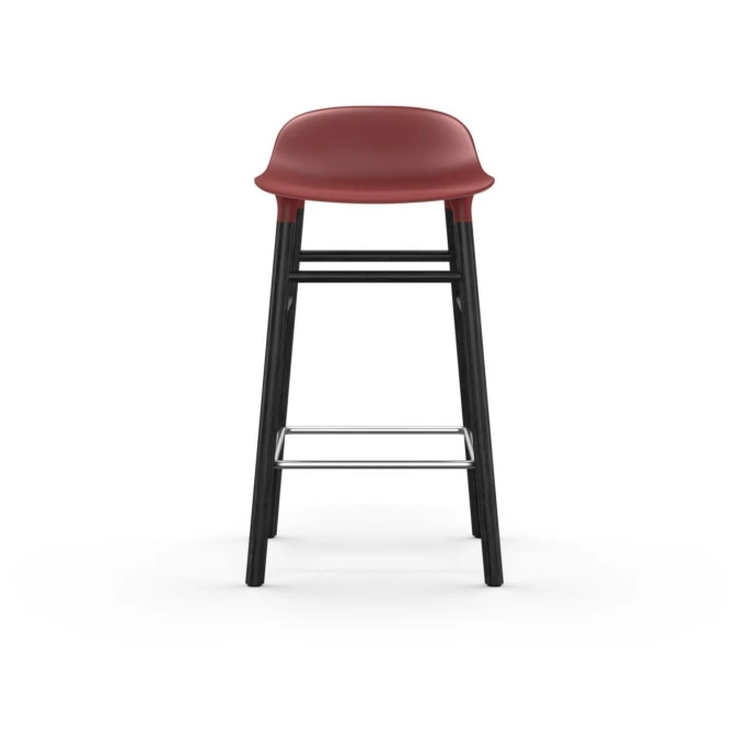 Normann Copenhagen Form Barstuhl Black - Sitzhöhe 65 Cm - B 43 X T 43 Cm - Red 4 Normann Copenhagen Form Barstuhl Black - Sitzhöhe 65 Cm - B 43 X T 43 Cm - Red – Bild 2