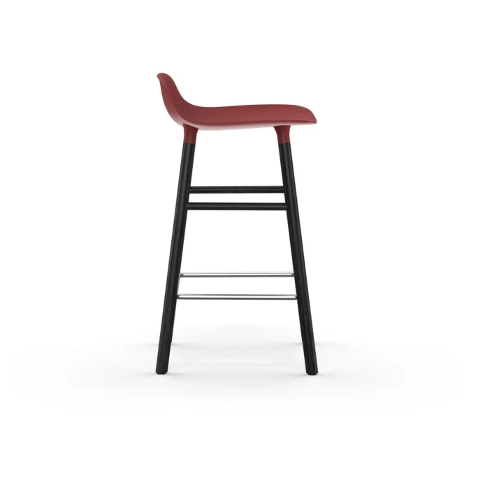 Normann Copenhagen Form Barstuhl Black - Sitzhöhe 65 Cm - B 43 X T 43 Cm - Red 5 Normann Copenhagen Form Barstuhl Black - Sitzhöhe 65 Cm - B 43 X T 43 Cm - Red – Bild 3