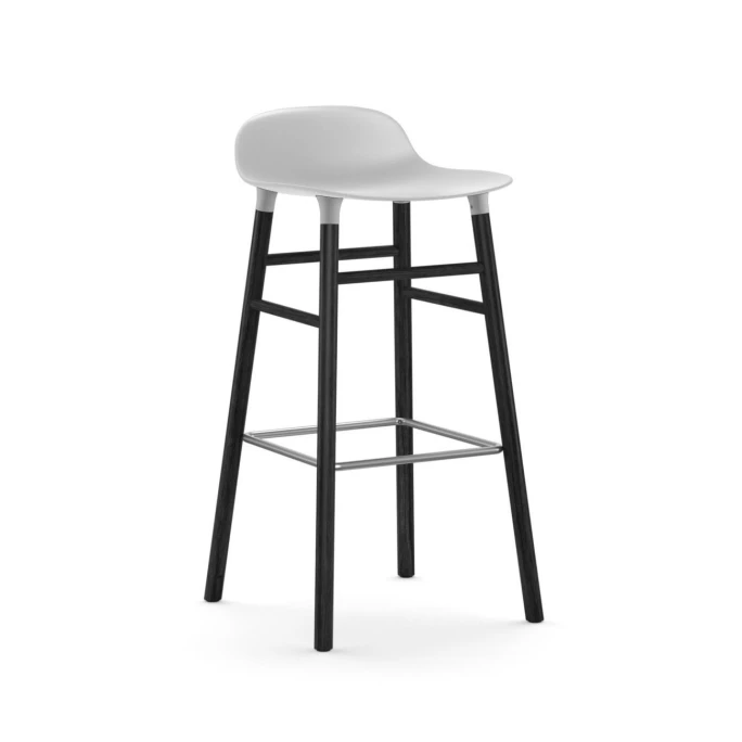 Normann Copenhagen Form Barstuhl Black - Sitzhöhe 75 Cm - B 44 X T 44 Cm - White 3 Normann Copenhagen Form Barstuhl Black - Sitzhöhe 75 Cm - B 44 X T 44 Cm - White