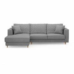 Riviera Maison Rivièra Maison Kendall Sofa Mit Chaiselongue (links) - 268x97/172x60/87 Cm - Grey