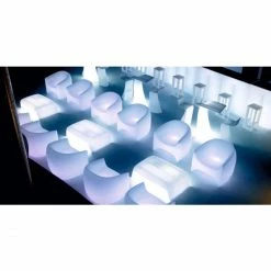 Vondom BLOW Sofa - 79x200x76 Cm - Eis + Weißem LED -Leitmotiv Shop unnamed file 2336