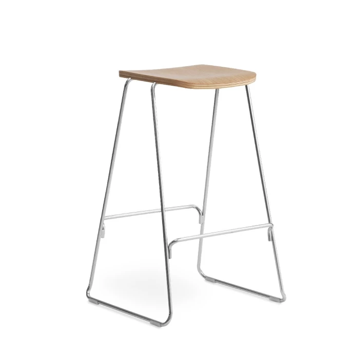 Normann Copenhagen Just Barstool Barhocker - 65 X 46,5 X 40 Cm - Sitzhöhe 65 Cm - Oak/Chrome 3 Normann Copenhagen Just Barstool Barhocker - 65 X 46,5 X 40 Cm - Sitzhöhe 65 Cm - Oak/Chrome