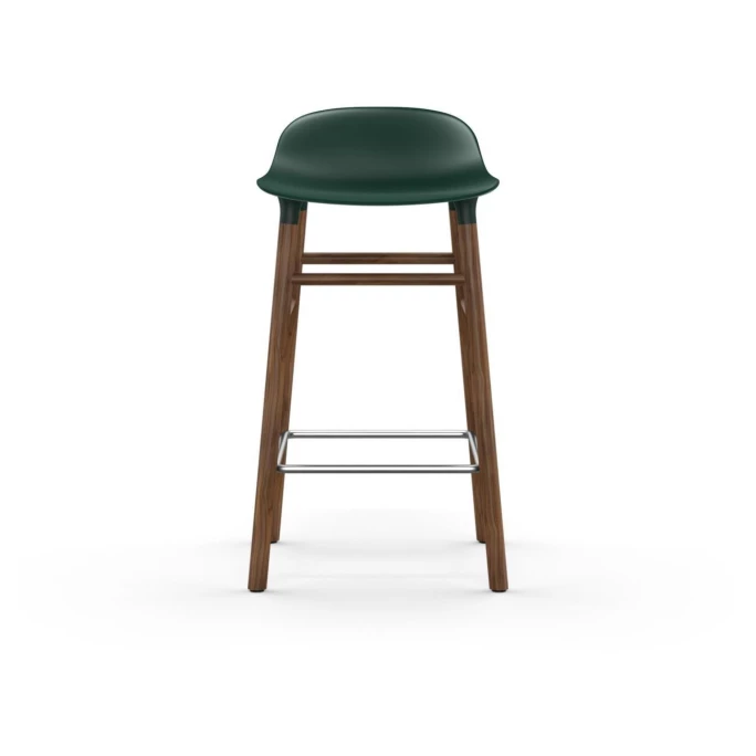 Normann Copenhagen Form Barstuhl Walnut - Sitzhöhe 65 Cm - B 43 X T 43 Cm - Green 4 Normann Copenhagen Form Barstuhl Walnut - Sitzhöhe 65 Cm - B 43 X T 43 Cm - Green – Bild 2