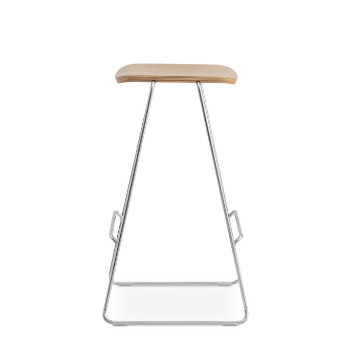 Normann Copenhagen Just Barstool Barhocker - 65 X 46,5 X 40 Cm - Sitzhöhe 65 Cm - Oak/Chrome 5 Normann Copenhagen Just Barstool Barhocker - 65 X 46,5 X 40 Cm - Sitzhöhe 65 Cm - Oak/Chrome – Bild 3