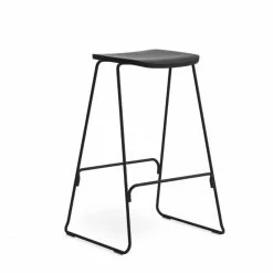 Normann Copenhagen Just Barstool Barhocker - 65 X 46,5 X 40 Cm - Sitzhöhe 65 Cm - Black/Black