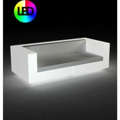 Vondom VELA Sofa - 220x100x72 Cm - Eis + RGB LED -Leitmotiv Shop unnamed file 2477