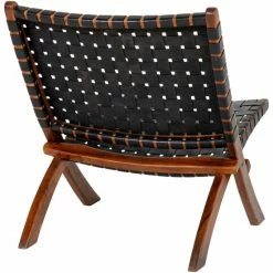 House Nordic Perugia Klappstuhl - 74,5x66x73 Cm - Schwarz, Natur -Leitmotiv Shop unnamed file 2492