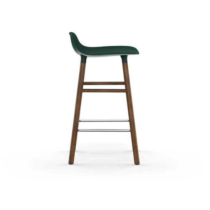 Normann Copenhagen Form Barstuhl Walnut - Sitzhöhe 65 Cm - B 43 X T 43 Cm - Green 5 Normann Copenhagen Form Barstuhl Walnut - Sitzhöhe 65 Cm - B 43 X T 43 Cm - Green – Bild 3