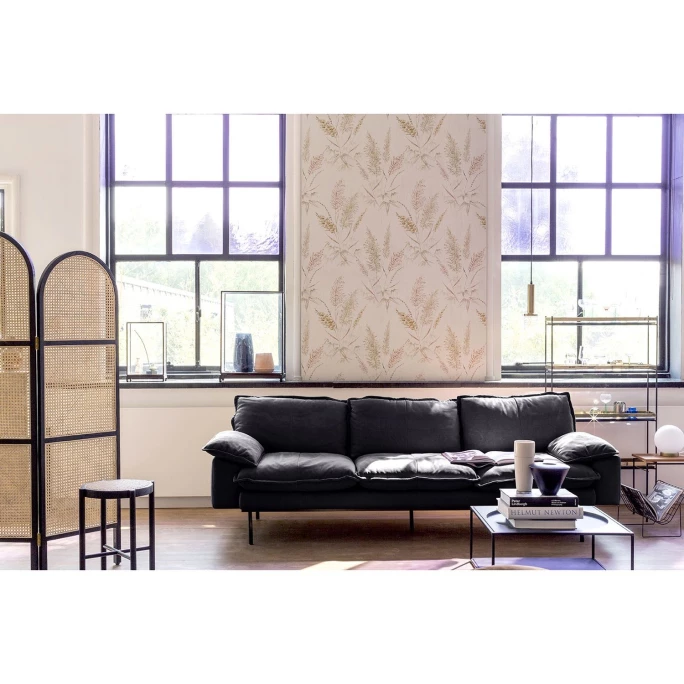 HK Living Retro Webbing Stool Barhocker - Ø 35 Cm - H 50 Cm - Black/natural 4 HK Living Retro Webbing Stool Barhocker - Ø 35 Cm - H 50 Cm - Black/natural – Bild 2