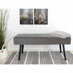 House Nordic Skiby Sitzbank - 35x100x44 Cm - Velvet Grau -Leitmotiv Shop unnamed file 2510
