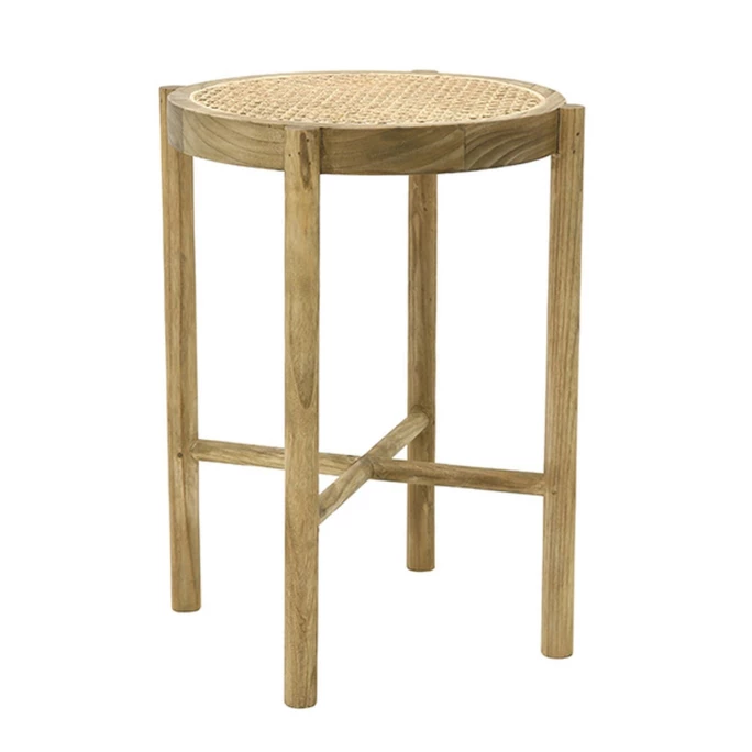 HK Living Retro Webbing Stool Barhocker - Ø 35 Cm - H 50 Cm - Natural 3 HK Living Retro Webbing Stool Barhocker - Ø 35 Cm - H 50 Cm - Natural