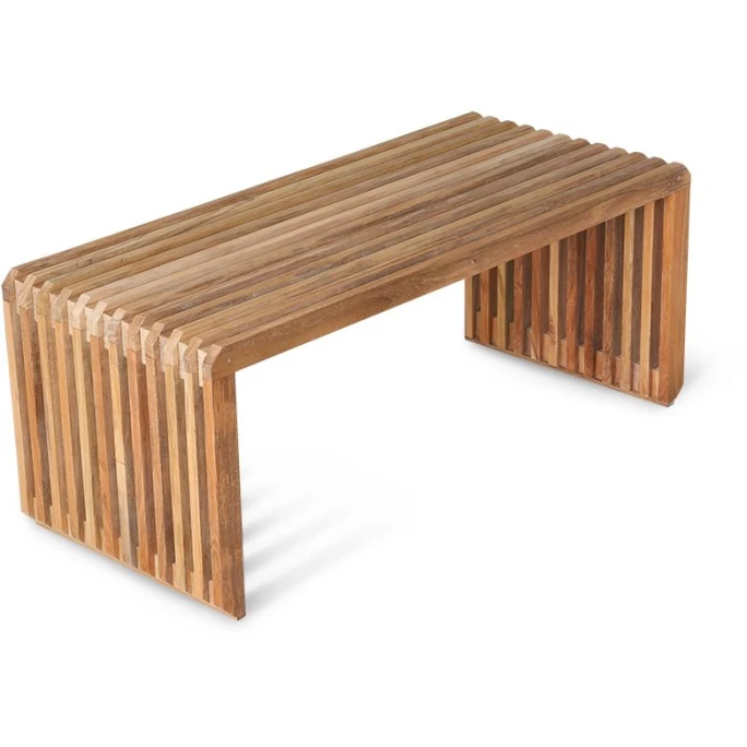 HK Living Slatted Bench Element Bank - 96x43x39,5 Cm - Natural Teak 3 HK Living Slatted Bench Element Bank - 96x43x39,5 Cm - Natural Teak