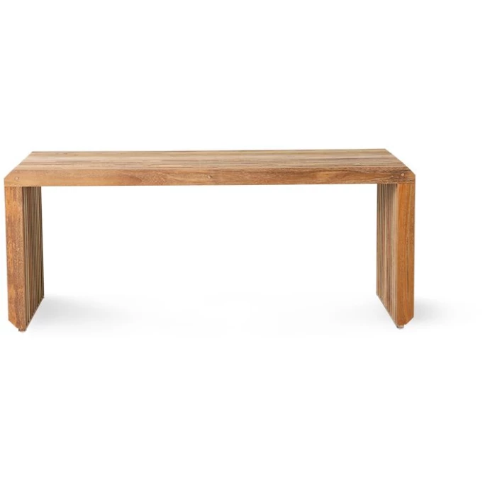 HK Living Slatted Bench Element Bank - 96x43x39,5 Cm - Natural Teak 4 HK Living Slatted Bench Element Bank - 96x43x39,5 Cm - Natural Teak – Bild 2