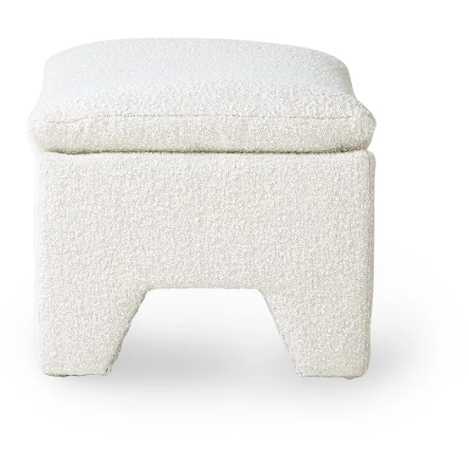 HK Living Retro Lounge Ottoman Fußhocker - 82x51x45 Cm - Cream 4 HK Living Retro Lounge Ottoman Fußhocker - 82x51x45 Cm - Cream – Bild 2