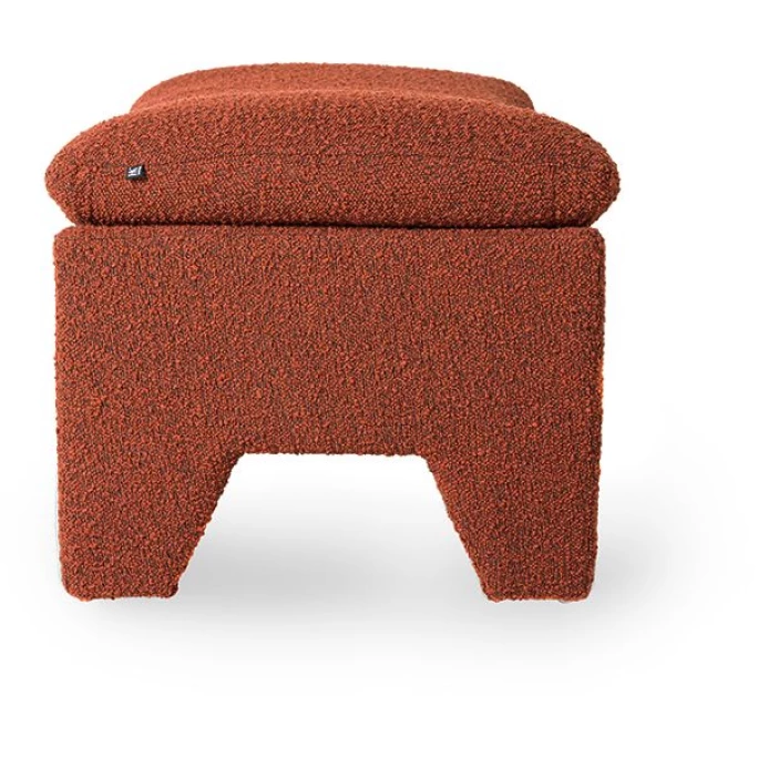 HK Living Retro Lounge Ottoman Fußhocker - 82x51x45 Cm - Brick 4 HK Living Retro Lounge Ottoman Fußhocker - 82x51x45 Cm - Brick – Bild 2