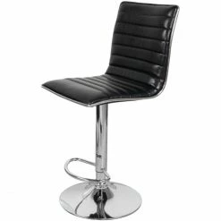 Kayoom BARSTUHL Midnight 625 2er-Set - 2 Stühle à 41x54x5 Cm - Schwarz