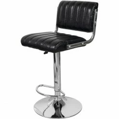 Kayoom BARSTUHL Midnight 725 2er-Set - 2 Stühle à 43x51,5x5 Cm - Schwarz