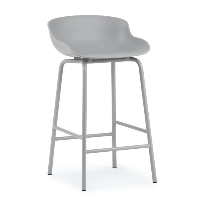 Normann Copenhagen Hyg Barstuhl - H 84 X L 46,5 X D 45 Cm - Sitzhöhe 65 Cm - Grey 3 Normann Copenhagen Hyg Barstuhl - H 84 X L 46,5 X D 45 Cm - Sitzhöhe 65 Cm - Grey