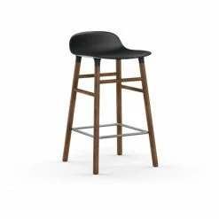 Normann Copenhagen Form Barstuhl Walnut - Sitzhöhe 65 Cm - B 43 X T 43 Cm - Black