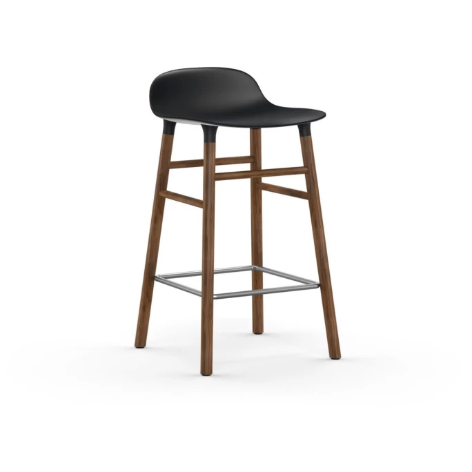 Normann Copenhagen Form Barstuhl Walnut - Sitzhöhe 65 Cm - B 43 X T 43 Cm - Black 3 Normann Copenhagen Form Barstuhl Walnut - Sitzhöhe 65 Cm - B 43 X T 43 Cm - Black