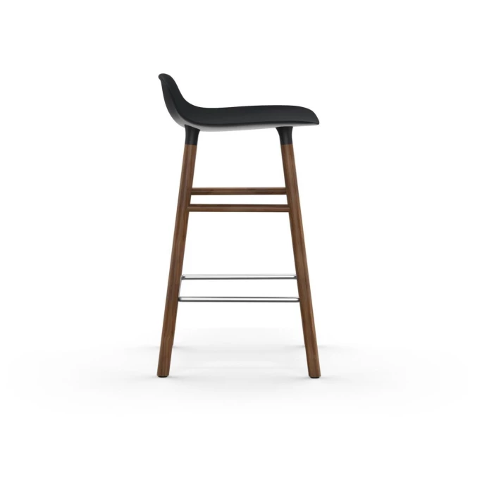 Normann Copenhagen Form Barstuhl Walnut - Sitzhöhe 65 Cm - B 43 X T 43 Cm - Black 4 Normann Copenhagen Form Barstuhl Walnut - Sitzhöhe 65 Cm - B 43 X T 43 Cm - Black – Bild 2