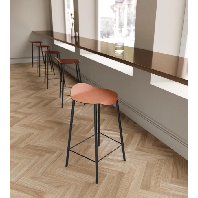 Lind DNA Flamingo Barhocker - 40x65 Cm - Cognac 4 Lind DNA Flamingo Barhocker - 40x65 Cm - Cognac – Bild 2