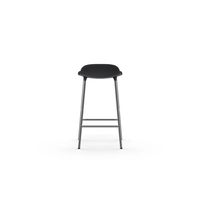 Normann Copenhagen Form Barstuhl Chrome - Sitzhöhe 65 Cm - B 43 X T 43 Cm - Black 6 Normann Copenhagen Form Barstuhl Chrome - Sitzhöhe 65 Cm - B 43 X T 43 Cm - Black – Bild 4