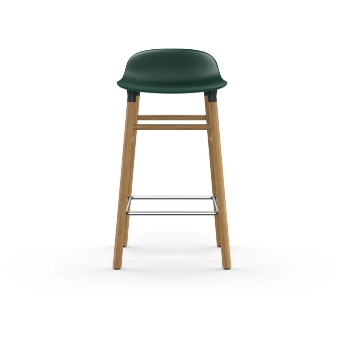 Normann Copenhagen Form Barstuhl Oak - Sitzhöhe 65 Cm - B 43 X T 43 Cm - Green 4 Normann Copenhagen Form Barstuhl Oak - Sitzhöhe 65 Cm - B 43 X T 43 Cm - Green – Bild 2