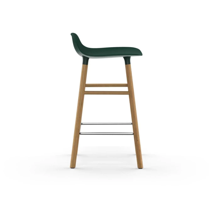 Normann Copenhagen Form Barstuhl Oak - Sitzhöhe 65 Cm - B 43 X T 43 Cm - Green 5 Normann Copenhagen Form Barstuhl Oak - Sitzhöhe 65 Cm - B 43 X T 43 Cm - Green – Bild 3
