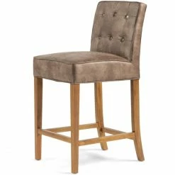 Riviera Maison Rivièra Maison Cape Breton Barhocker - 59x59x101 Cm - Coffee -Leitmotiv Shop unnamed file 412