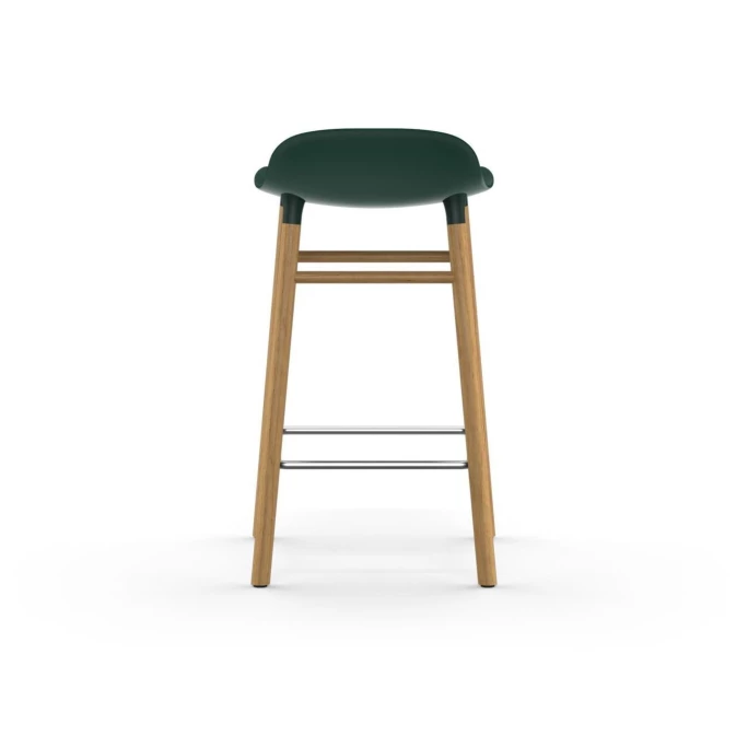 Normann Copenhagen Form Barstuhl Oak - Sitzhöhe 65 Cm - B 43 X T 43 Cm - Green 6 Normann Copenhagen Form Barstuhl Oak - Sitzhöhe 65 Cm - B 43 X T 43 Cm - Green – Bild 4