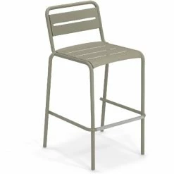 Emu STAR Barhocker 4er Set - 4 Barhocker à 105 X 56 X 59 Cm - Grau/grün