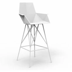 Vondom FAZ Barhocker - 4er Set - 4er Set - 57x51x111 Cm - Weiß