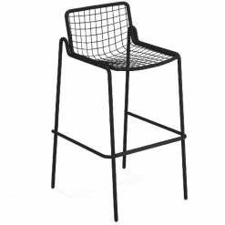 Emu RIO R50 Barhocker 2er Set - 2 Barhocker à 96 X 49 X 55 Cm - Schwarz