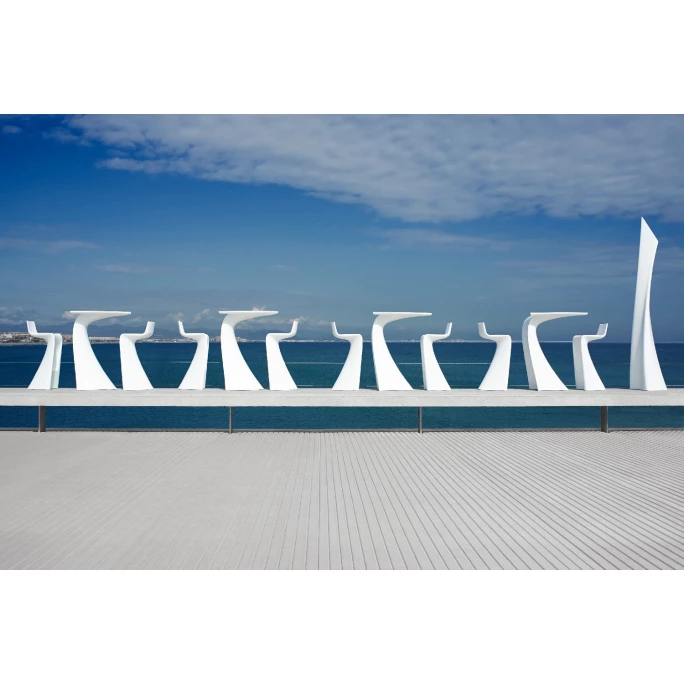 Vondom WING Barhocker - 40x40x87 Cm - Orange 5 Vondom WING Barhocker - 40x40x87 Cm - Orange – Bild 3