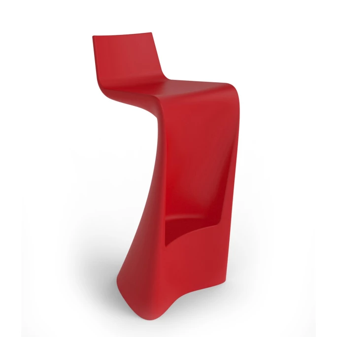 Vondom WING Barhocker - 40x40x87 Cm - Rot 3 Vondom WING Barhocker - 40x40x87 Cm - Rot
