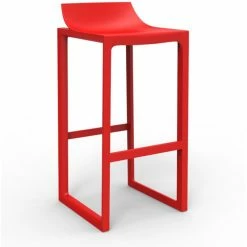 Vondom WALLSTREET Barhocker - 2er Set - 2er Set - 42x42x86 Cm - Rot